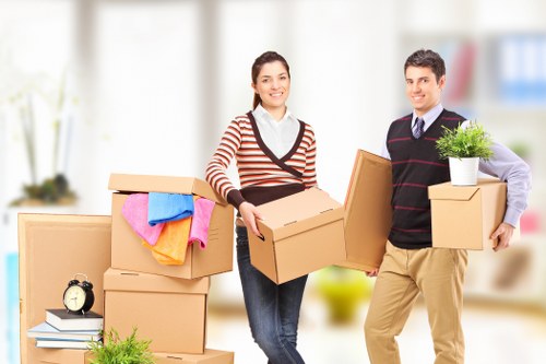 Student storage in Eastsheen with packed boxes and luggage