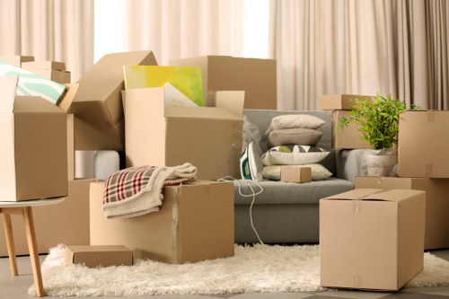 Reusable household items prepared for charity donation