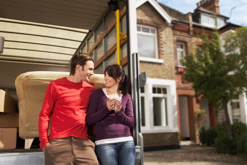 Families using mobile self storage to declutter in Eastsheen
